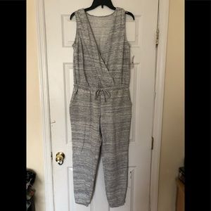 Women’s cinch tie waisted cotton jumpsuit